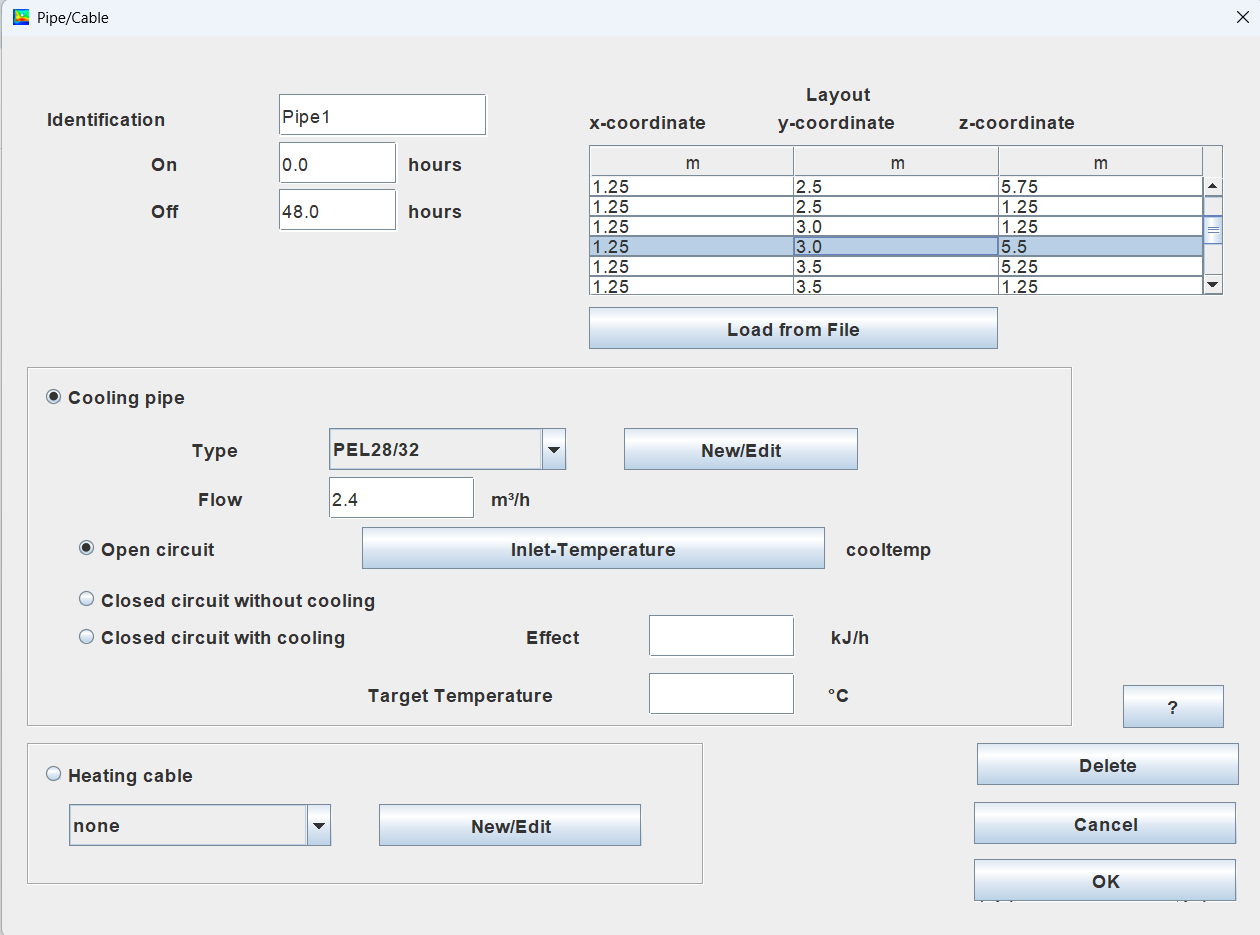 Screenshot - Edit pipe